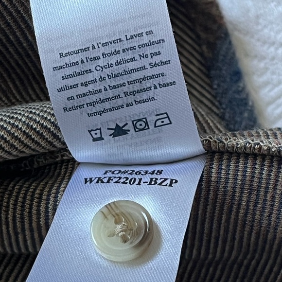 Faherty Bozeman Plaid Legend Women’s Sweater Shirt Medium - Picture 6 of 13